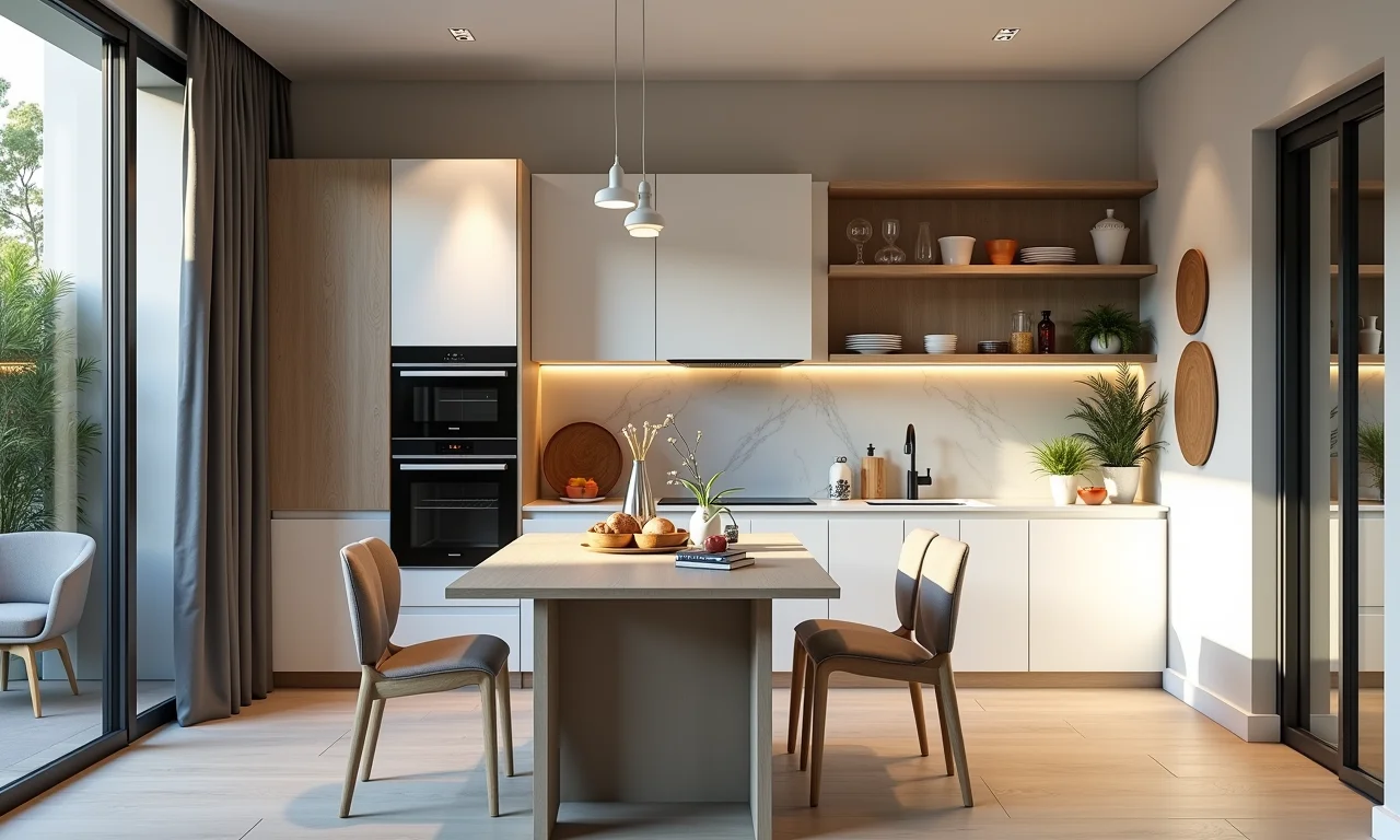 Valorização do imóvel com cozinha planejada pequena.