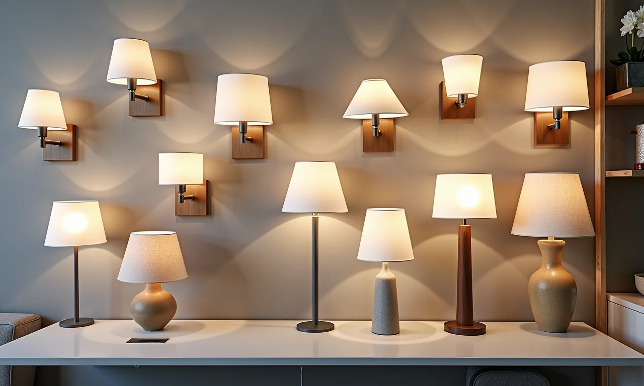 Variedade de arandelas na Leroy Merlin.