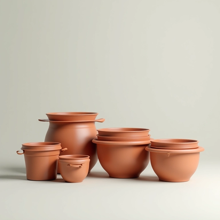 Vasos de plantas de diferentes tamanhos lado a lado.