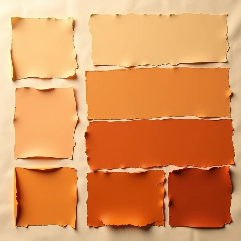 Acalanto cromático de cores terrosas