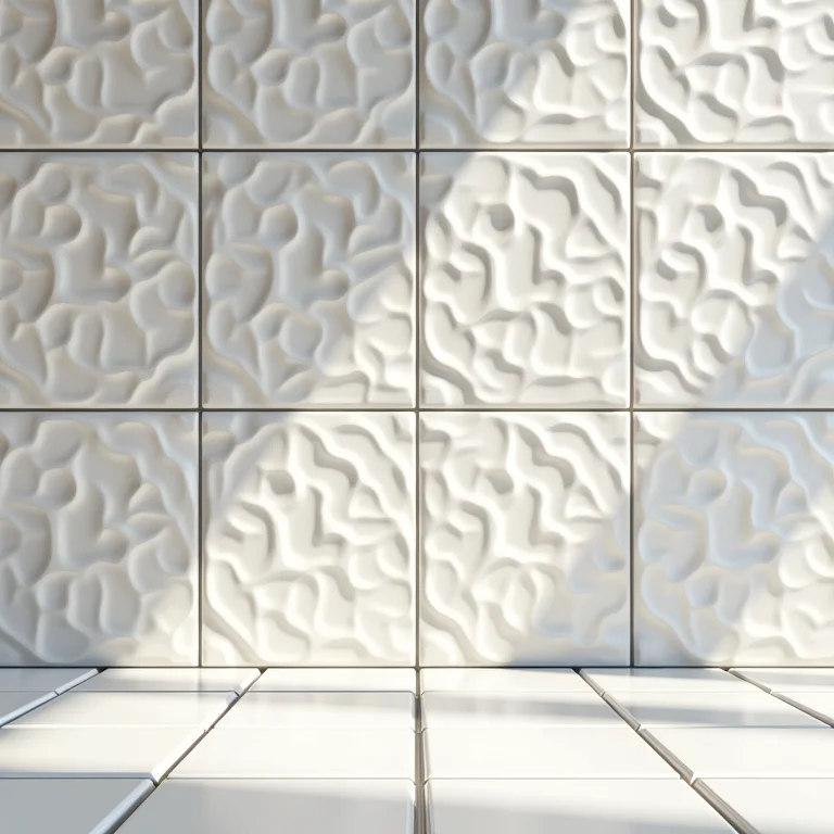 Adesivos 3D para azulejo com textura realista