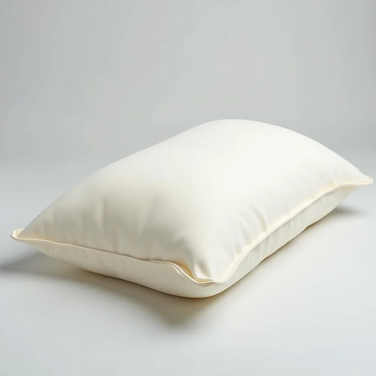 Almofada de espuma viscoelástica sendo comprimida e retornando lentamente à sua forma original.