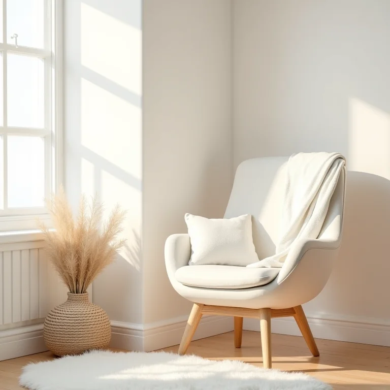 Ambiente acolhedor com poltrona de amamentação