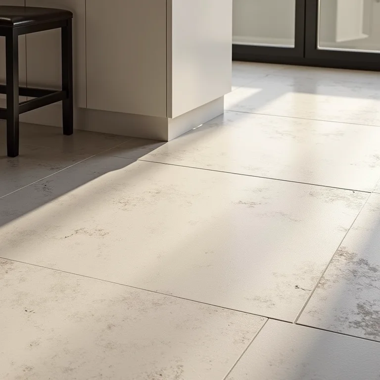 Amostra de piso SPC (Stone Polymer Composite) resistente e durável