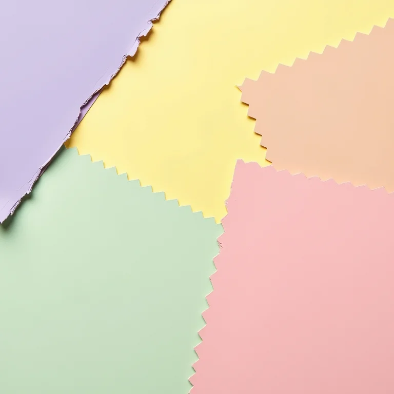 Amostras de cores em tons pastel para uma paleta provençal rica