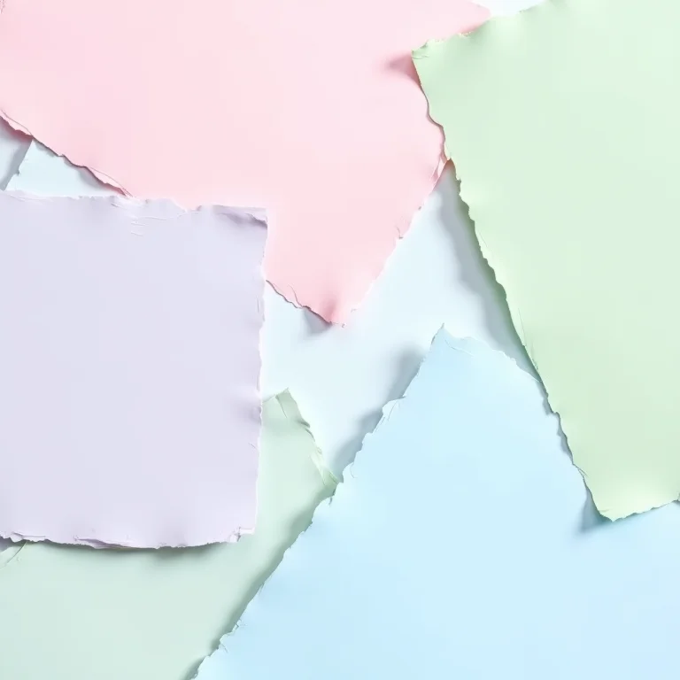 Amostras de cores pastel em harmonia