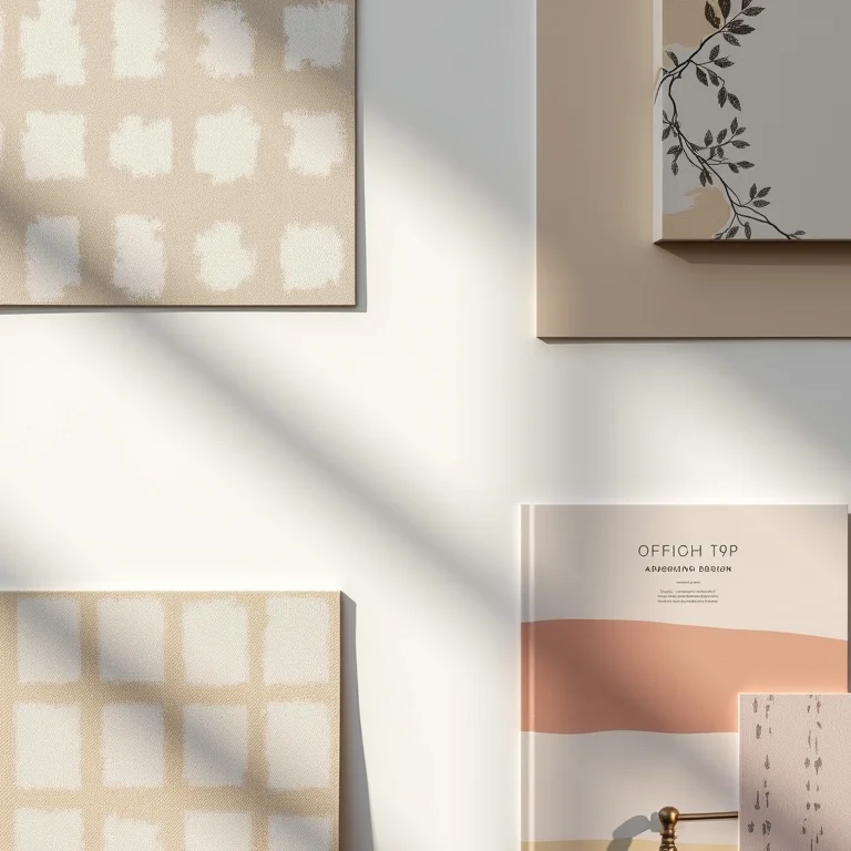 Amostras de papel de parede floral organizadas por cor e padrão.