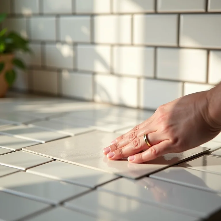 Aplicação de adesivo resinado em backsplash de cozinha
