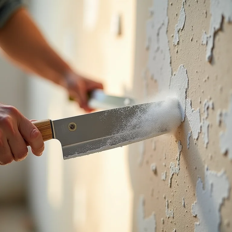 Aplicação de massa corrida na parede