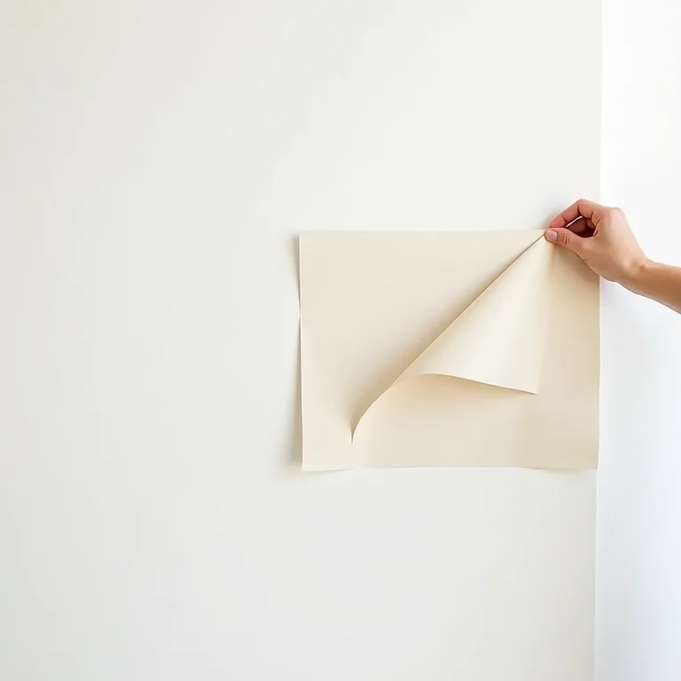 Aplicação fácil de papel de parede autoadesivo