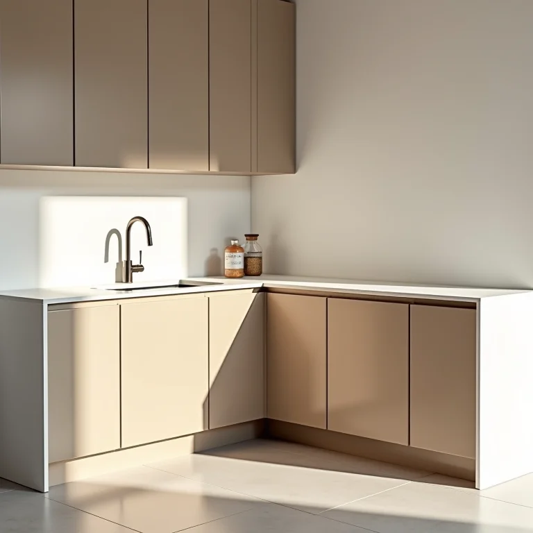 Armário de canto oblíquo (chanfrado).