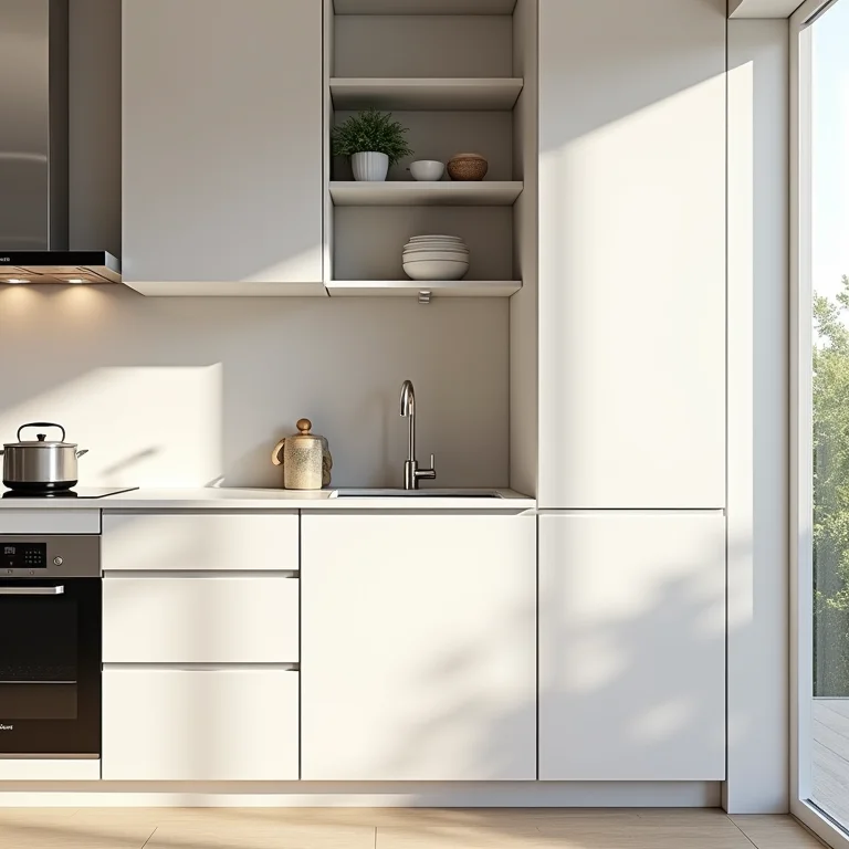 Armário de canto valorizando o imóvel.