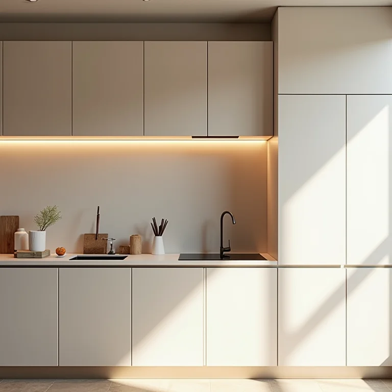 Armários de cozinha aéreos com profundidade excessiva