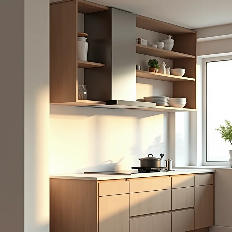 Armários de cozinha instalados em altura inadequada