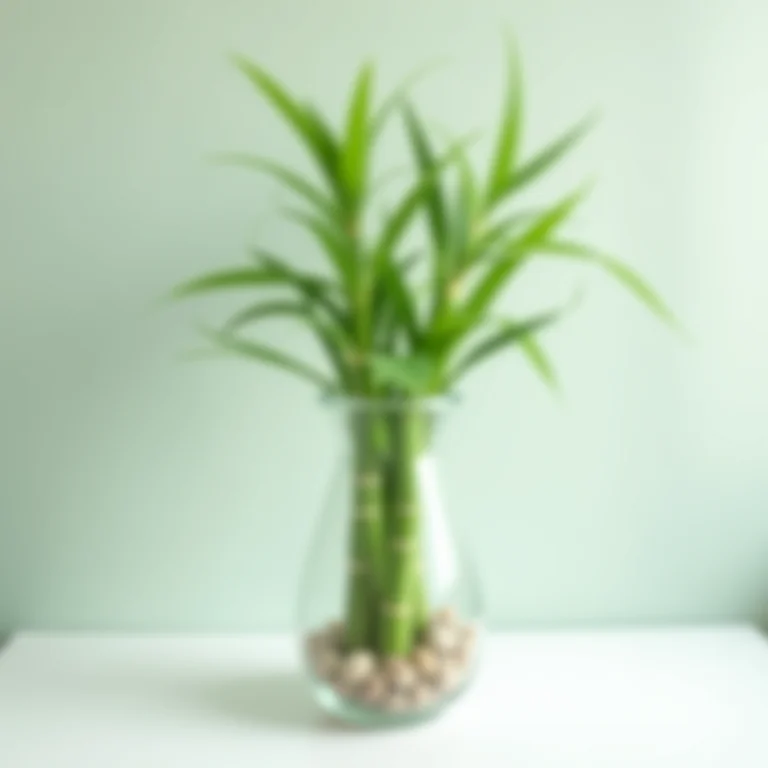 Bambu da Sorte no banheiro