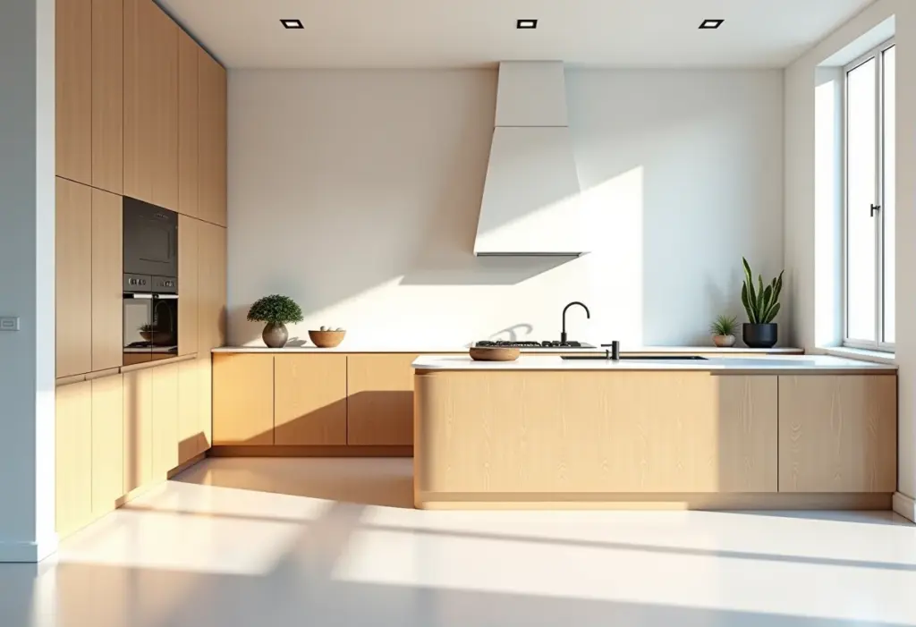 Bancada de cozinha americana pequena e charmosa