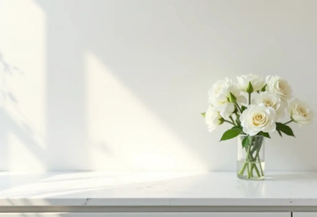 Bancada de Cozinha Silestone Branco: o segredo para um design clean Bancada de cozinha Silestone branco com design clean e iluminação natural