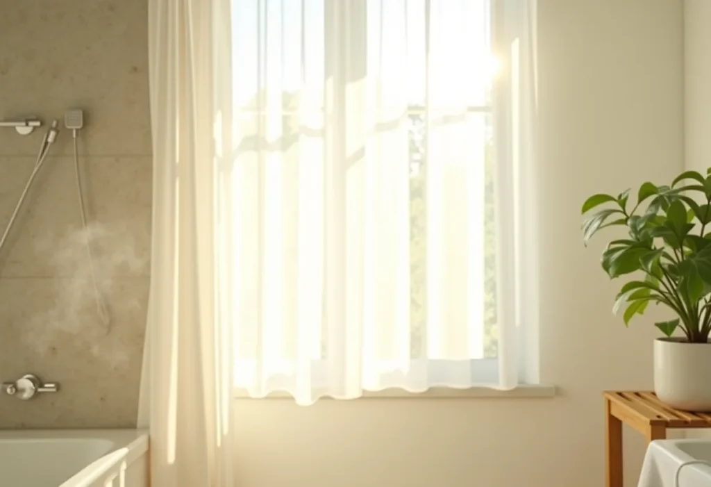 Banheiro cheiroso: 5 truques simples que perfumam de verdade Banheiro iluminado com luz natural e planta, transmitindo frescor