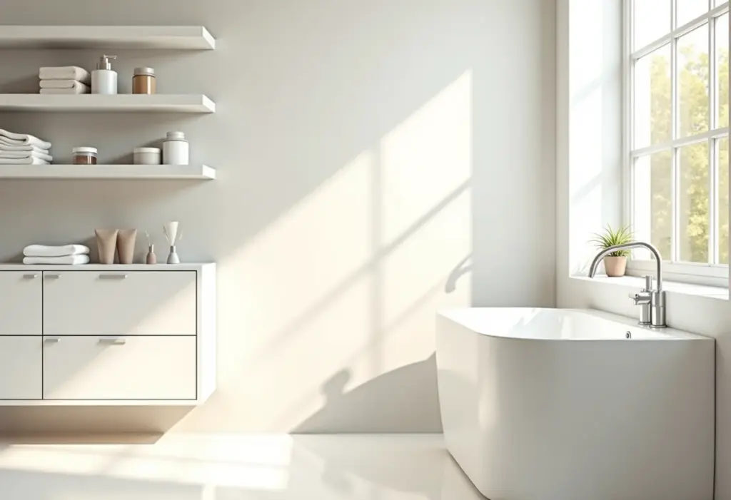 Adeus, bagunça! 7 truques de organização para armário de banheiro Banheiro organizado com produtos de higiene pessoal