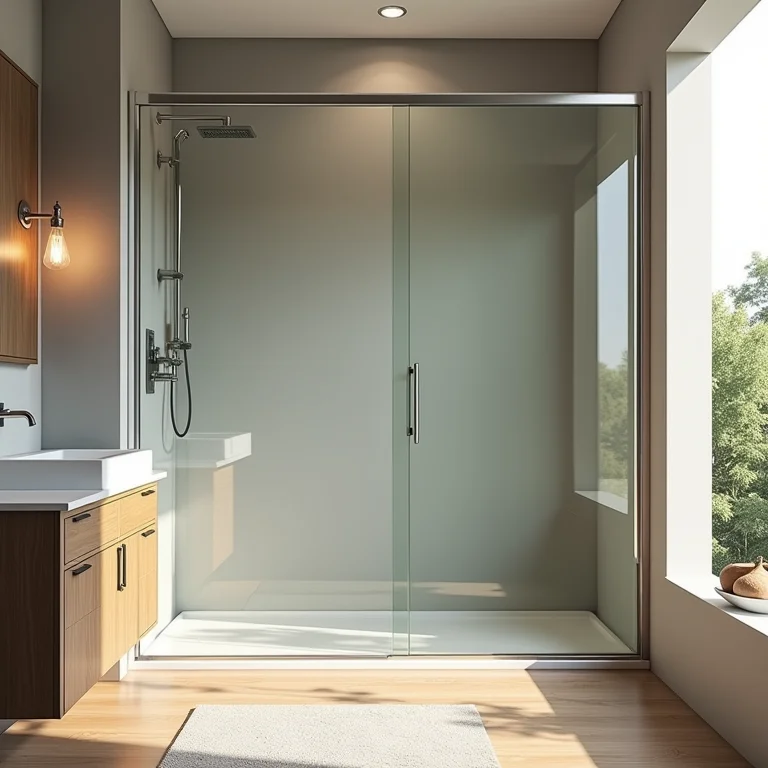 Box de correr em banheiro pequeno