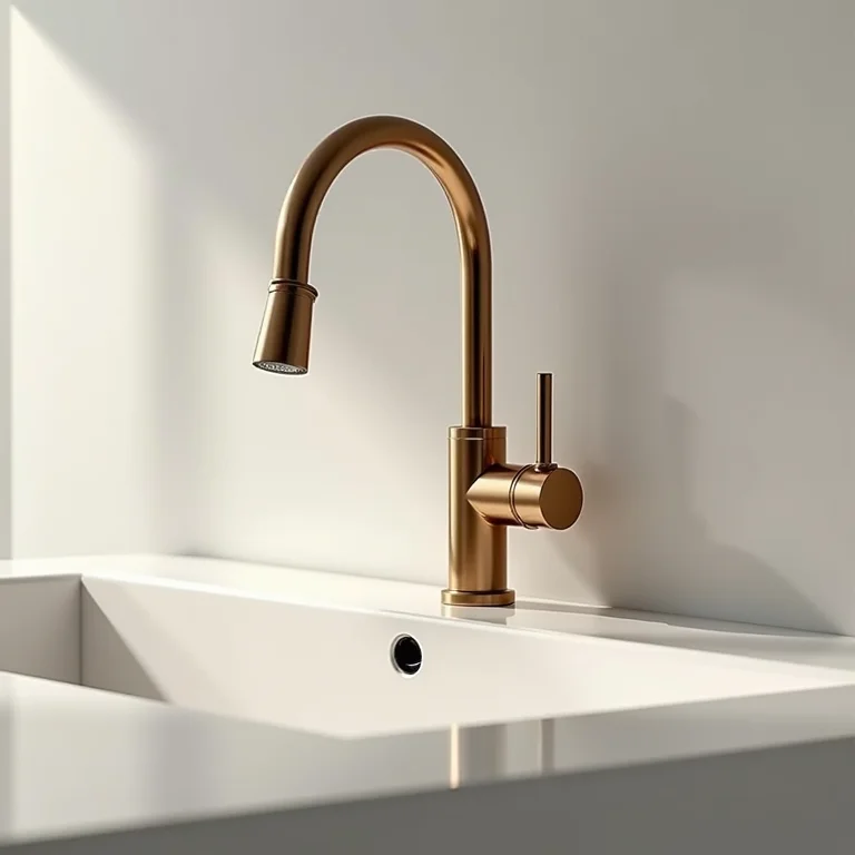 Close-up de diferentes modelos de torneiras gourmet