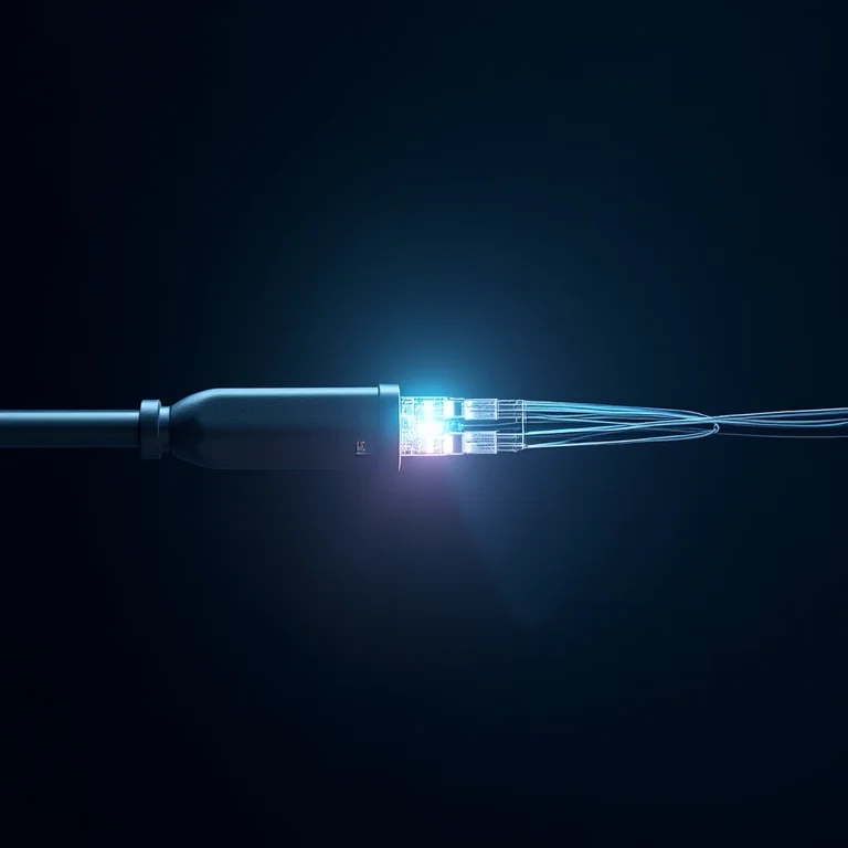 Componentes de fibra ótica para iluminação eficiente