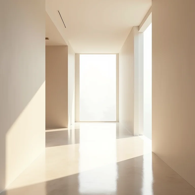 Corredor livre de obstáculos para facilitar a circulação.