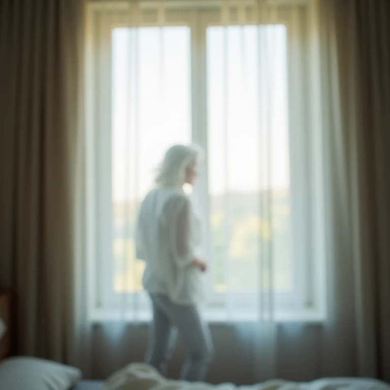 Cortina transparente sem privacidade