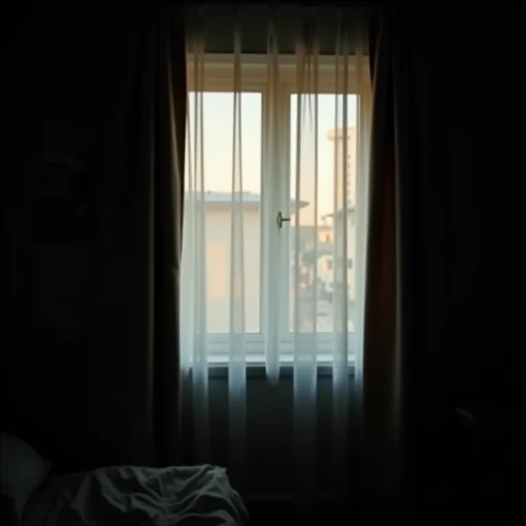 Cortinas pesadas em quarto pequeno: bloqueio da luz.