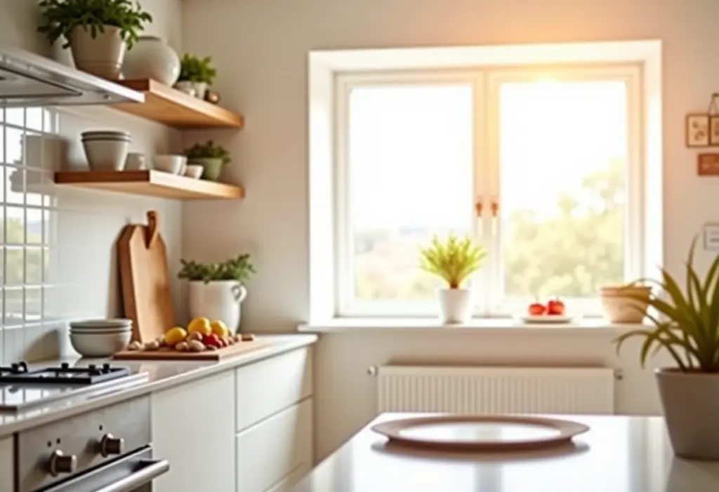 Cozinha pequena e barata: 7 truques geniais para otimizar! Cozinha pequena e bem organizada com truques para otimizar o espaço.