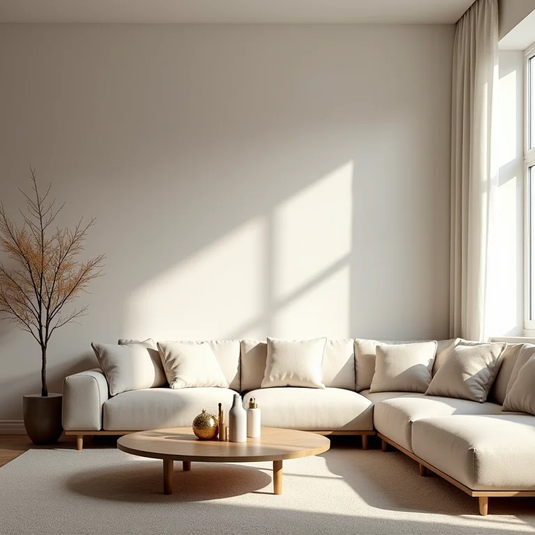 Decoração de Ano Novo minimalista e organizada