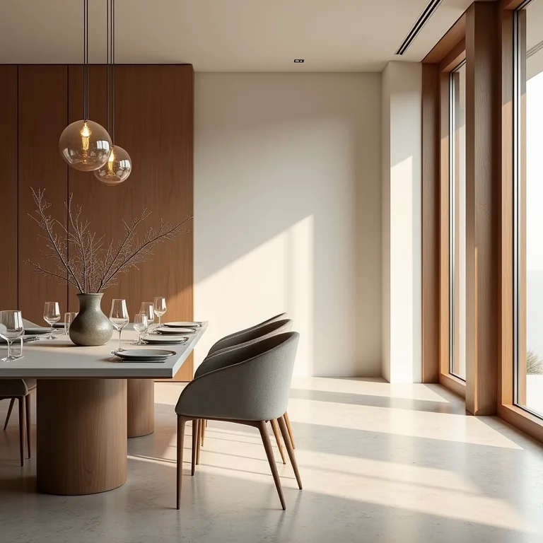 Decoração de sala de jantar com impacto visual