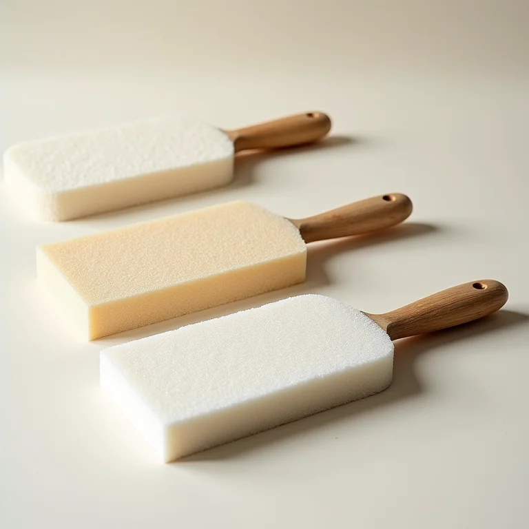 Desempenadeira de espuma para acabamentos especiais