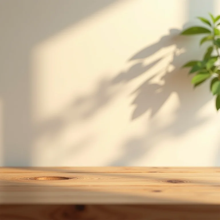 Detalhe da textura natural da madeira em bancada