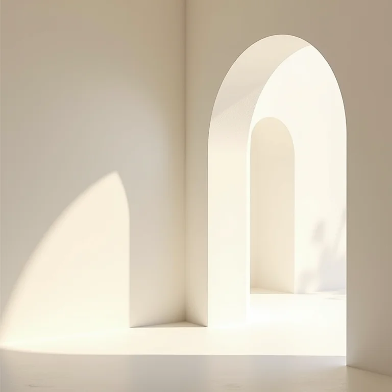 Detalhe de uma sanca de gesso com iluminação suave