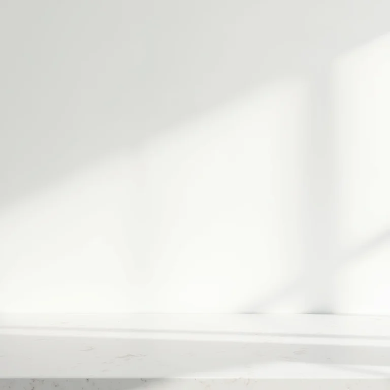 Detalhes da bancada de quartzo branco em uso