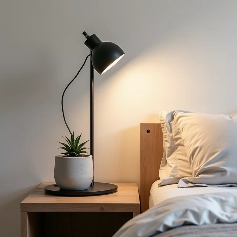 Detalhes essenciais do estilo industrial em um quarto.