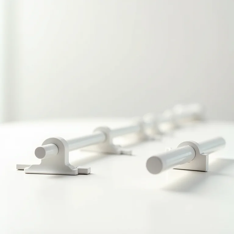 Diferentes sistemas de fixação para cortinas: varão, trilho e ilhós.