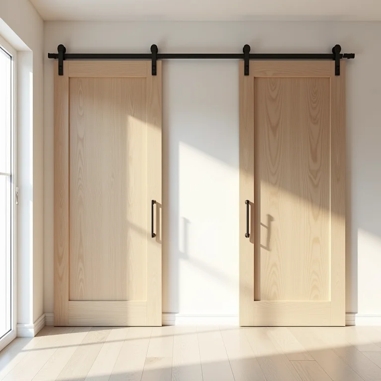 Diferentes tipos de portas de correr em um ambiente moderno