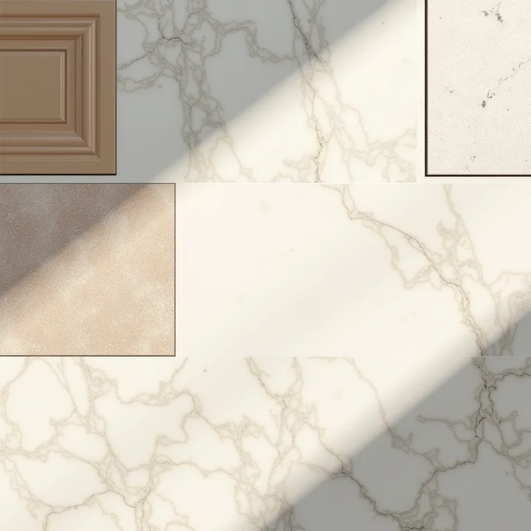 Diversas placas de piso vinílico com diferentes padrões e cores