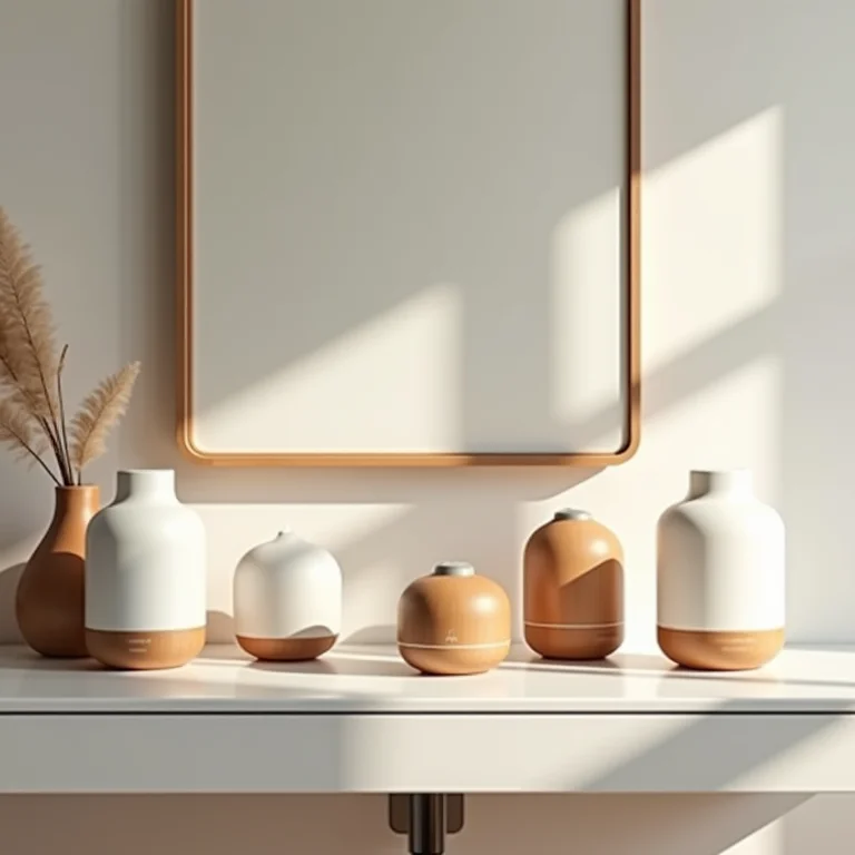 Diversos tipos de difusores de aromas para banheiro