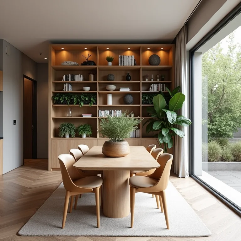 Divisória de ambientes para sala de jantar integrada