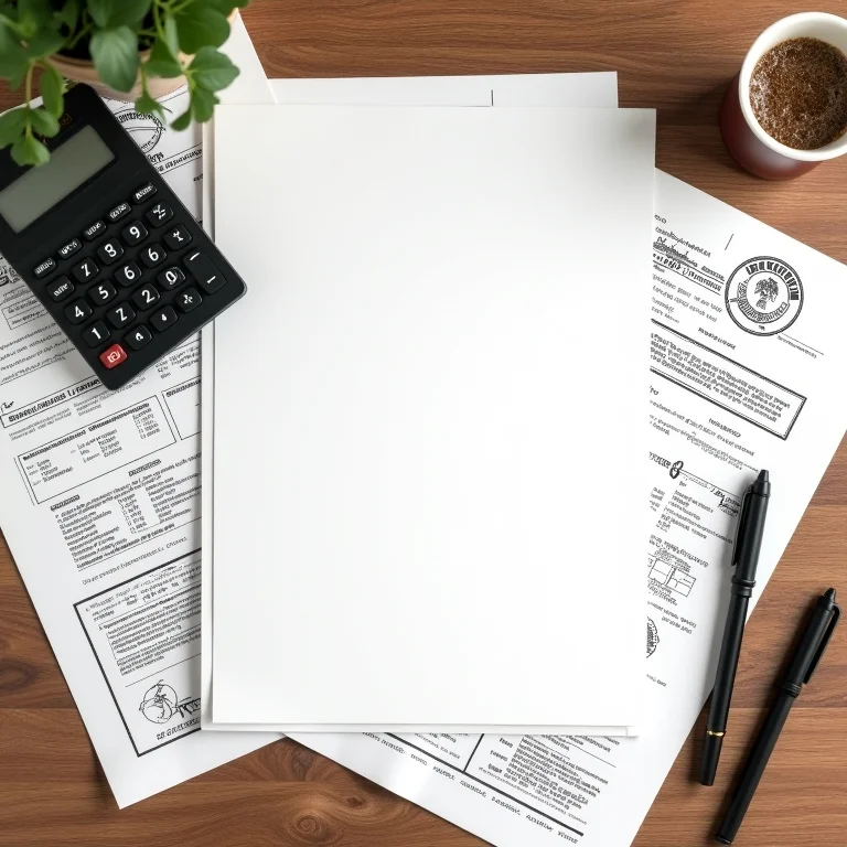 Documentos burocráticos e plantas para processo de licenciamento de reforma