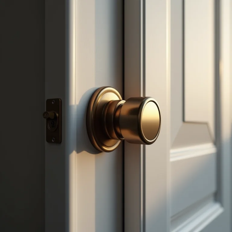 Fechadura multiponto instalada em uma porta moderna