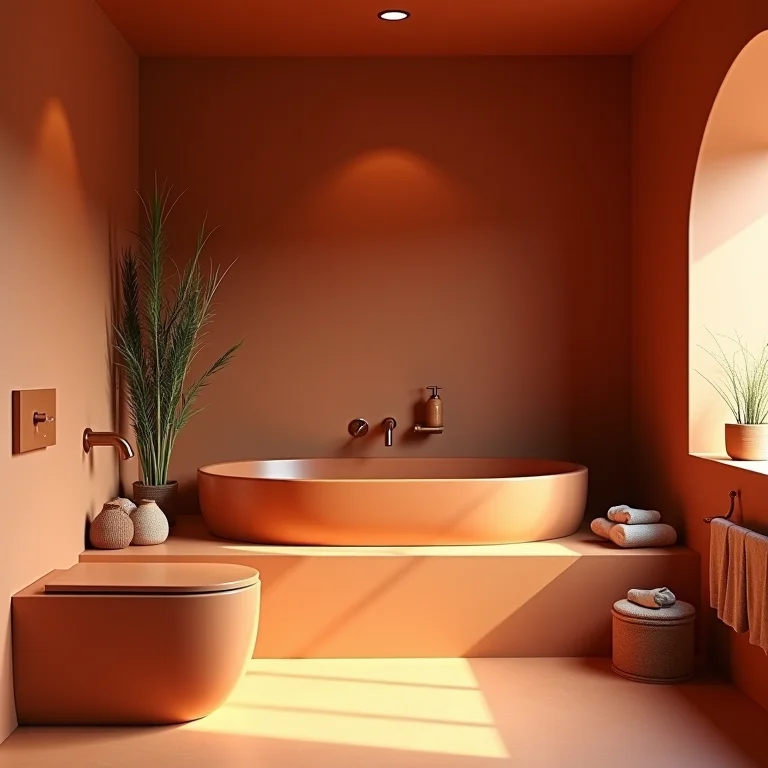 Iluminação ideal para terracota.