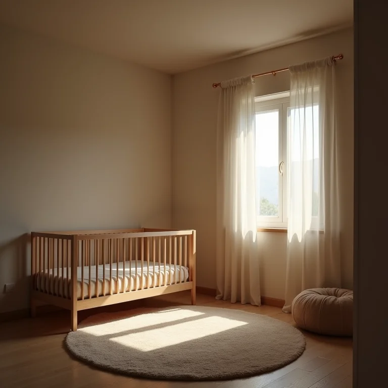 Iluminação inadequada em quarto de bebê