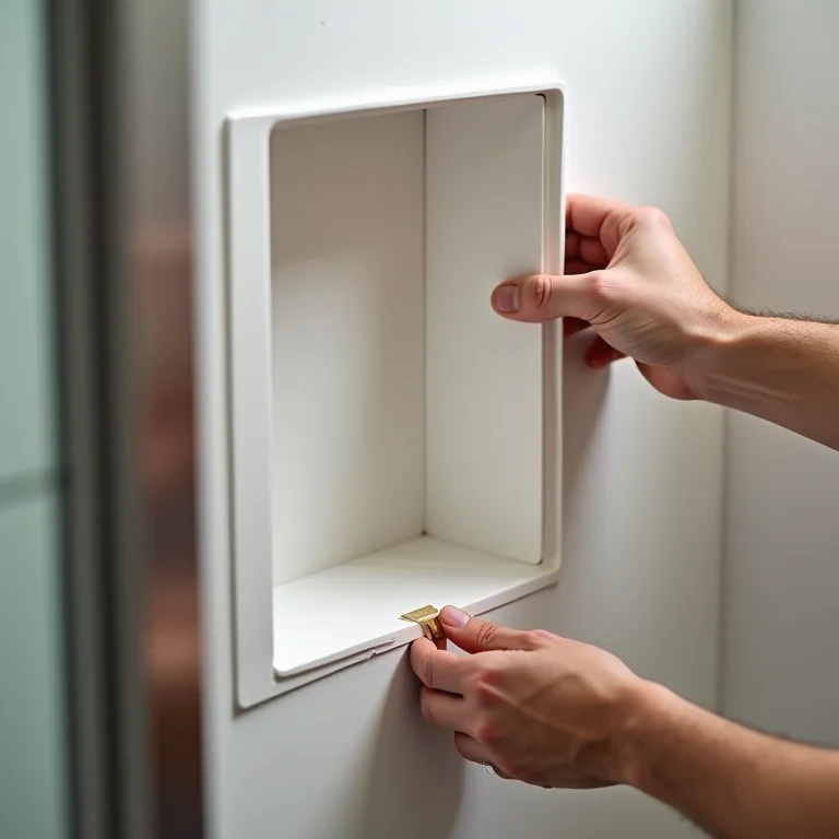 Instalação de nicho para shampoo sem reforma