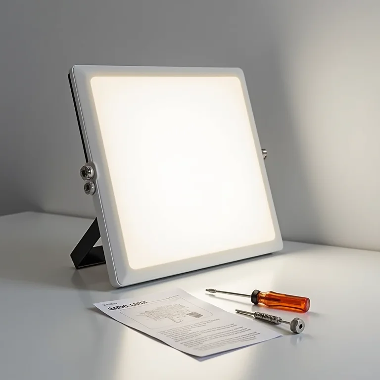 Instalação de refletor de LED