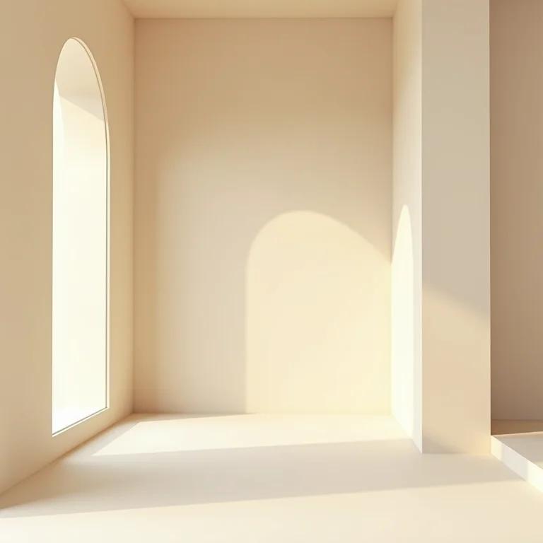 Interior monocromático bege sem pontos de cor