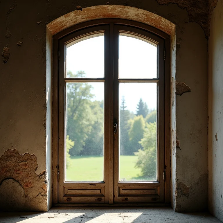 Janela antiga com vidro moderno como alternativa para modernização sem descaracterização